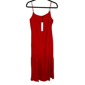 New NSR Red Midi Dress Women's Size M